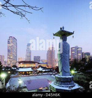 Bongeunsa-Tempel in der Gangnam Bezirk von Seoul, Korea. Stockfoto