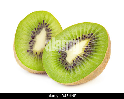 Kiwifrucht isoliert auf weißem Hintergrund Stockfoto