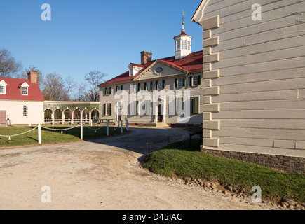 Präsident George Washington nach Hause in Mount Vernon in Virginia Stockfoto