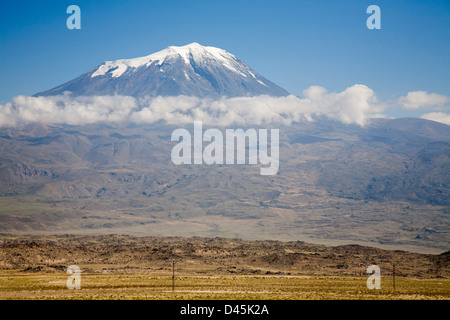 Berg Ararat, Dogubayazit, Nord-Ost-Anatolien, Türkei, Asien Stockfoto