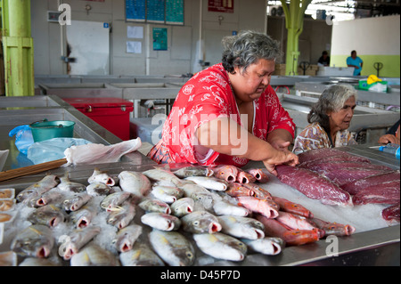 Outdoor-Markt, Tahiti Stockfoto