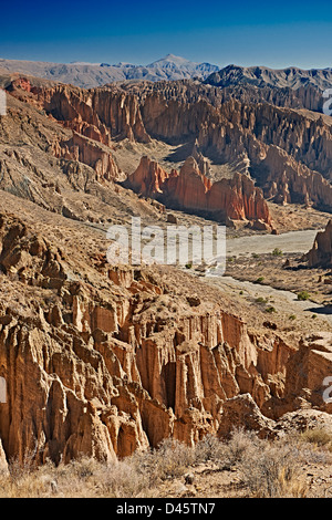 El Silla, Erosion Landschaft in der Nähe von Tupiza, roten Felsformationen in den Canon Del Inca, Tupiza Chichas Range, Bolivien, Südamerika Stockfoto