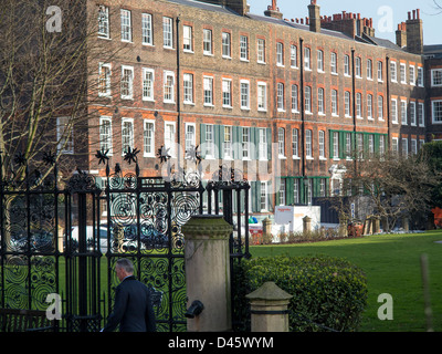 Gebäude im neuen Square, Gasthaus Lincolns, London, Stockfoto