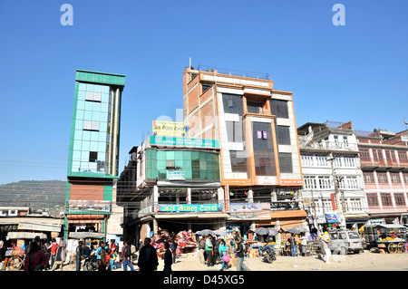 Straßenszene Banepa Nepal Asien Stockfoto