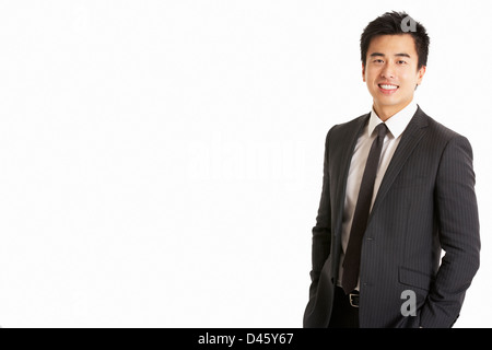 Studio-Porträt des chinesischen Geschäftsmann Stockfoto