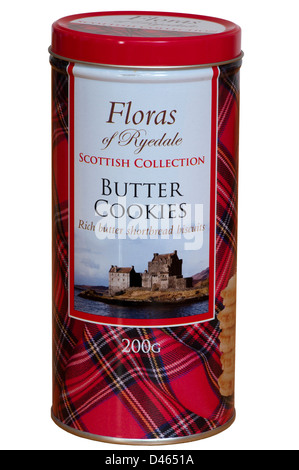 Dose mit Floren Ryedale Butterplätzchen Stockfoto