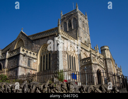 Axbridge Church Somerset, England, englisches Sakralgebäude in der Nähe von Cheddar Stockfoto