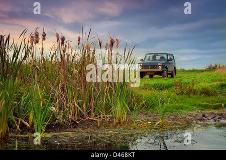 Lada Niva 4 x 4 Offroad (Vaz 2121) (Vaz-21213) (Vaz-21214) Stockfoto