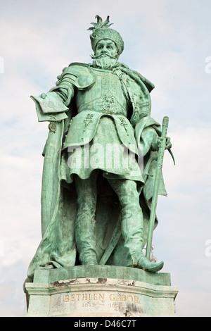 BUDAPEST - 22 SEPTEMBER: Gabriel Bethlen Statue des Bildhauers Vastagh György (1902). Detail aus dem Millennium-Denkmal Stockfoto