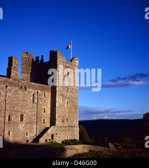 Die von Bolton Castle am frühen Abend Wensleydale Yorkshire Dales National Park Yorkshire England Halten Stockfoto