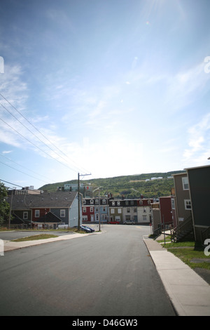 Einige bunte Häuser in St. Johns, Neufundland. Die kanadische Presse Bilder/Lee Brown Stockfoto