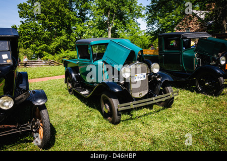 1930 Ford Model A Pickup, Oldtimer Show, Sully historische Stätte, Chantilly, Virginia Stockfoto