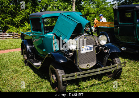 1930 Ford Model A Pickup, Oldtimer Show, Sully historische Stätte, Chantilly, Virginia Stockfoto