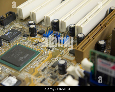 Nahaufnahme von Computer-motherboard Stockfoto