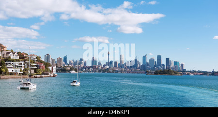 Skyline von Sydney mit zentralen Geschäftsviertel der Stadt Stockfoto