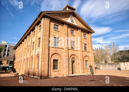 Alten australischen Sträfling Unterkunft: der Kolonialzeit Hyde Park Barracks, Sydney. Dies ist heute ein Museum. Koloniale Architektur; historische Gebäude Stockfoto