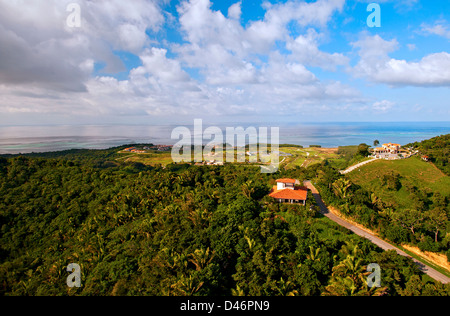 Pristine Bay Resort und Black Pearl Golf Kurs auf die Insel Roatan, Honduras Stockfoto