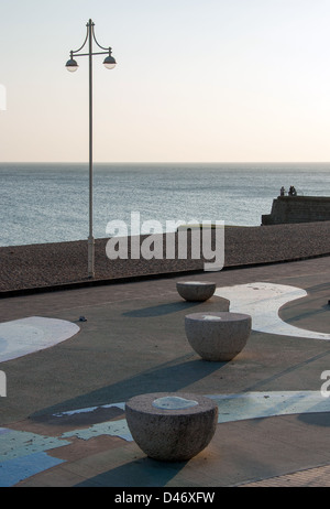 Moderne Kunst auf Brighton Seafront Stockfoto