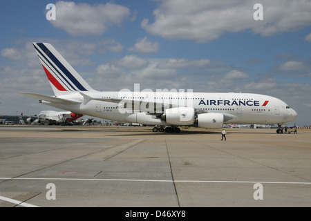 SKYTEAM AIRBUS A380 VON AIR FRANCE Stockfoto