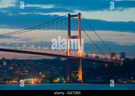 Ägypten, Istanbul, Blick von Beylerbey Auf sterben Erste Bosporus-Brücke Stockfoto