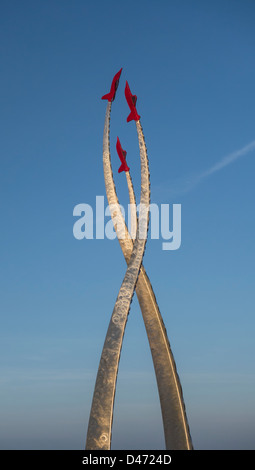 Bournemouth, rote Pfeile Memorial, für Pilot, Flight Lieutenant Jon Egging, Dorset, England, UK. Europa Stockfoto