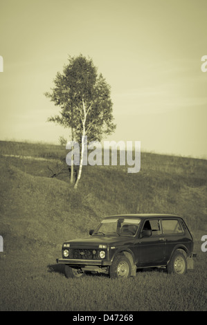 Lada Niva 4 x 4 Offroad (Vaz 2121) (Vaz-21213) (Vaz-21214) Stockfoto