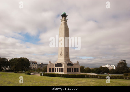 Das Kriegerdenkmal auf Plymouth Hacke, Plymouth, Devon, UK Stockfoto
