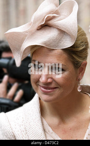 Prinzessin Maxima der Niederlande besucht der vier Freiheit Awards 2008 Siegerehrung in Middelburg, Niederlande. 24. Mai 2008. Die vier Freiheiten Medaillen werden jedes Jahr für Männer und Frauen, deren Erfolge haben gezeigt, eine Verpflichtung auf diese Grundsätze, der ehemalige US-Präsident Roosevelt in seiner historischen Rede vor dem Kongress am 6. Januar 1941, als wesentlich für die Demokratie verkündet, präsentiert: Rede und Meinungsfreiheit, Freiheit der Anbetung, Freiheit von Not, Freiheit von Furcht. Foto: Patrick van Katwijk Stockfoto