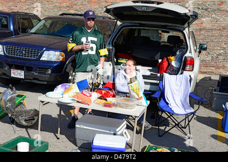 Ventilatoren, St. Louis Missouri MO Packers Rams zu dicht auf Stockfoto