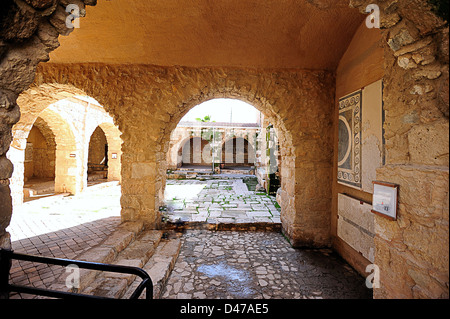 Der archäologische Park in Madaba, Jordanien Stockfoto