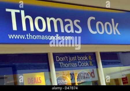 Thomas Cook Reisebüro, UK Stockfoto