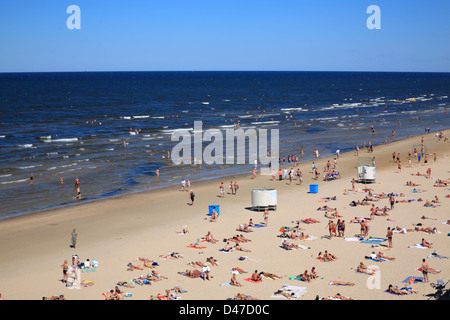 Strand von Majori, Ostsee, Jurmala, Riga, Lettland Stockfoto