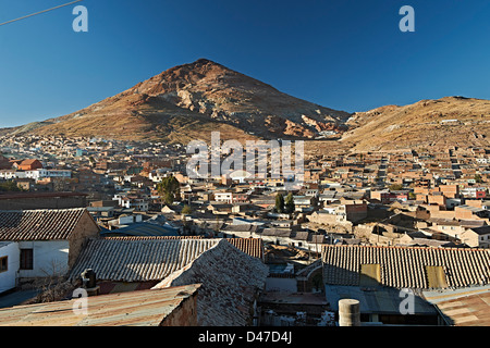 Silber Berg Cerro Rico und Stadt Potosi, Bolivien, Südamerika Stockfoto