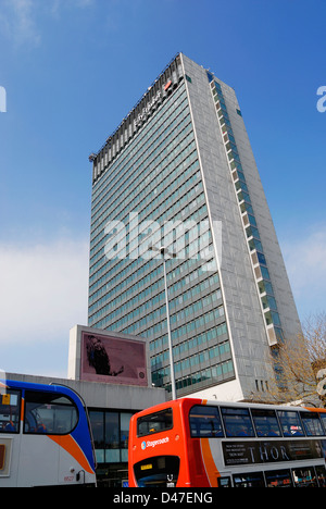 City Tower Büro-Hochhaus-Komplex in Piccadilly, Manchester. Früher bekannt als das Sunley Gebäude nach den Entwicklern. Stockfoto