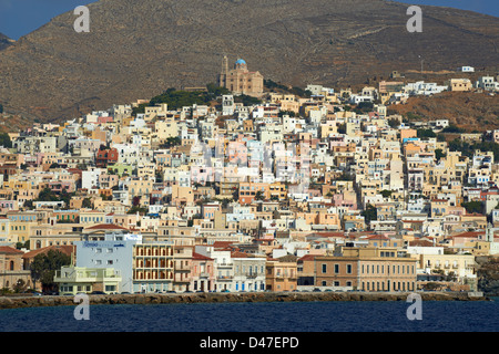 Griechenland, Kykladen, Syros Island, Ermoupoli Stockfoto