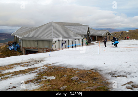 Cairngorm Mountain Ski Area nach einer warmen Temperaturen Stockfoto