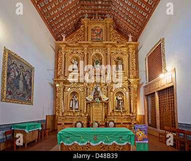 Kirche mit goldenen Altar im Kloster Convento de Santa Teresa, Potosi, Bolivien, Südamerika Stockfoto