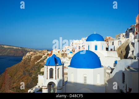 Griechenland, Kykladen, Santorini Insel, Dorf Oia (Ia) Stockfoto