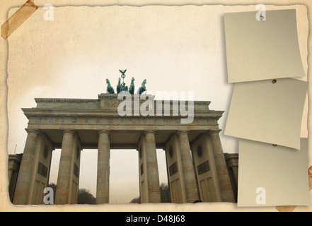 Historischen Brandenburger Tor in Berlin Stockfoto