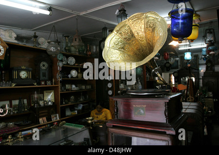 Antiquitäten-Shop in Landour. Stockfoto