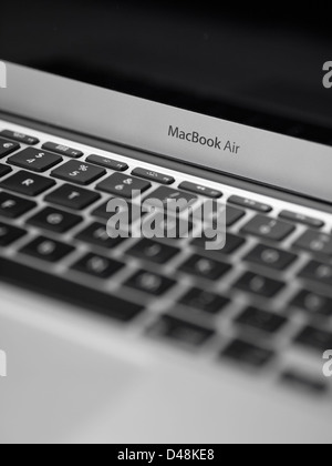Apple MacBook Air Tastatur Nahaufnahme Stockfoto