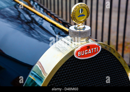 1924 Bugatti T13 Brescia. VSCC Event, Brooklands Weybridge Surrey uk Stockfoto