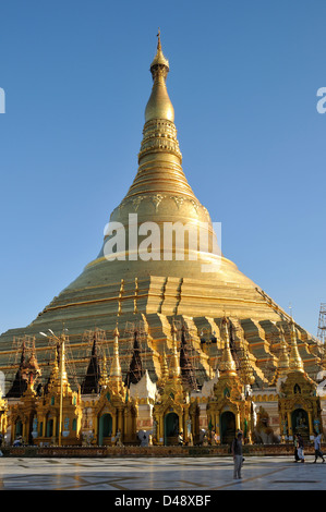 Shwedagon Pagode in Yangon, Myanmar, Asien Stockfoto