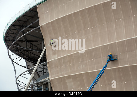 Wroclaw, Polen, Website des Stadions in Breslau Miejski Stockfoto