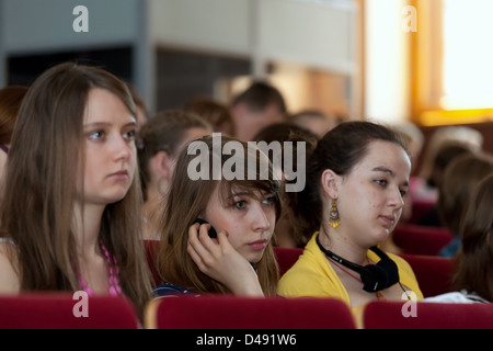 Posen, Polen, die Schüler Europaeistik an der Adam-Mickiewicz-Universität Stockfoto