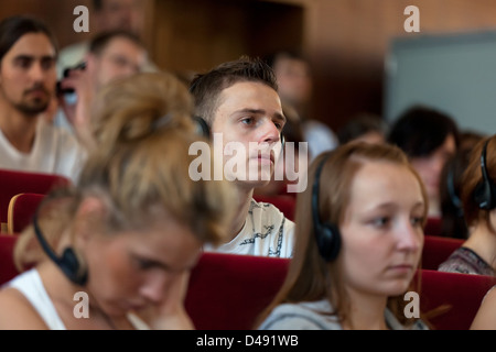 Posen, Polen, die Schüler Europaeistik an der Adam-Mickiewicz-Universität Stockfoto