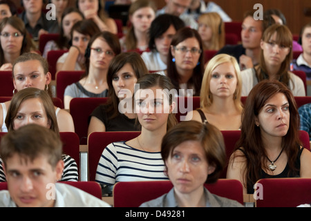 Posen, Polen, die Schüler Europaeistik an der Adam-Mickiewicz-Universität Stockfoto