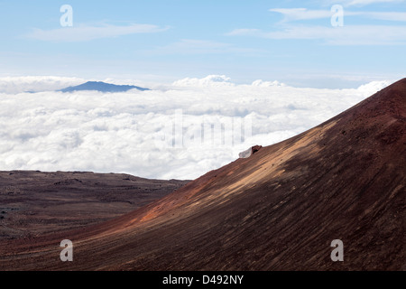 Blick vom Gipfel der Mauna Kea in der Big Island, Hawaii, USA Stockfoto