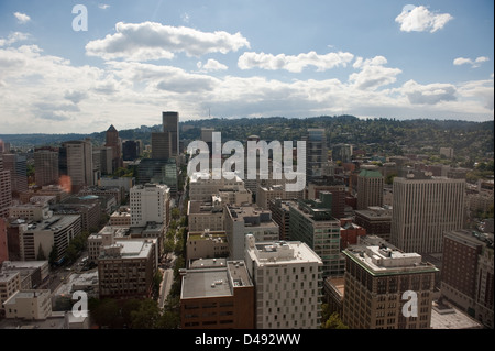 Portland, Oregon, Blick auf die Stadt Stockfoto