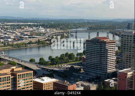 Portland, Oregon, Blick auf die Stadt Stockfoto